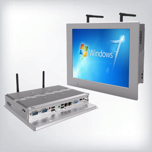 10.4" Industrial Fanless Touch Panel PC with Monitor